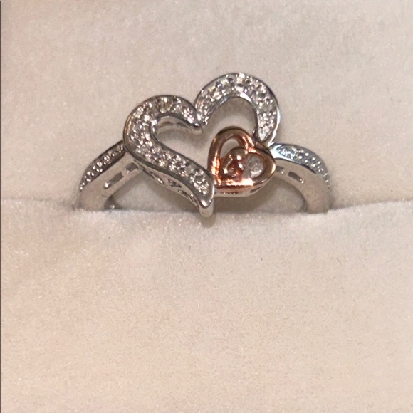 Brian Kosner Silver and Bronze Heart Ring - Picture 3 of 10